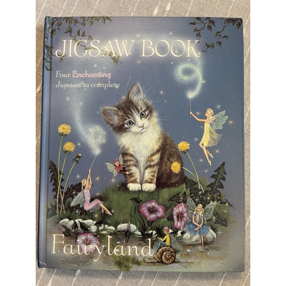 Beautiful Fairyland Kitty Jigsaw Book 4 Enchanting Puzzles Like New